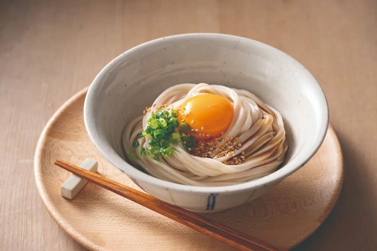 稀少な国産有機JAS認証の「小麦粉」の半生うどん